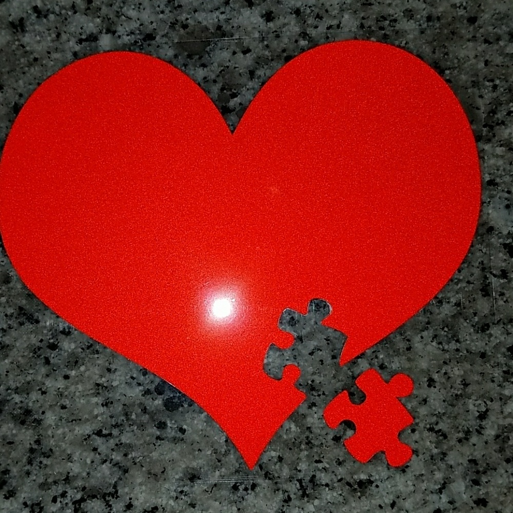 Autism Awareness Heart Decal