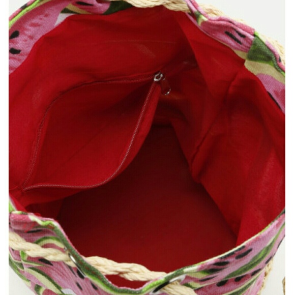 🎉FINAL🎉🌿WATERMELON DRAWSTRING BAG🌿 - Picture 2 of 8