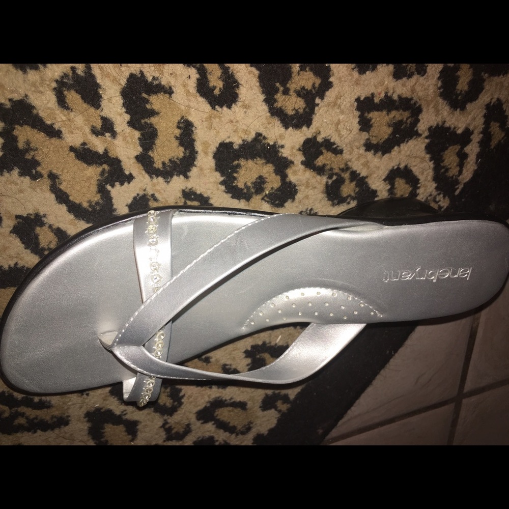 Silver sandals