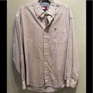 2 Men's Tommy Hilfiger button down tops.