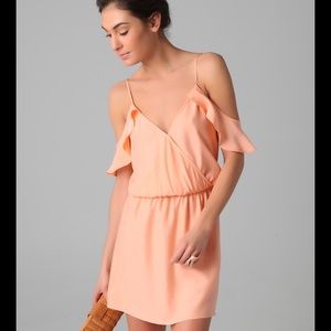 Parker Ruffle Off the Shoulder Dress - Sorbet - M