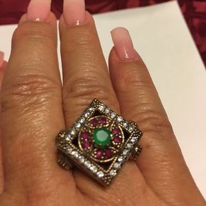 Antique look ring