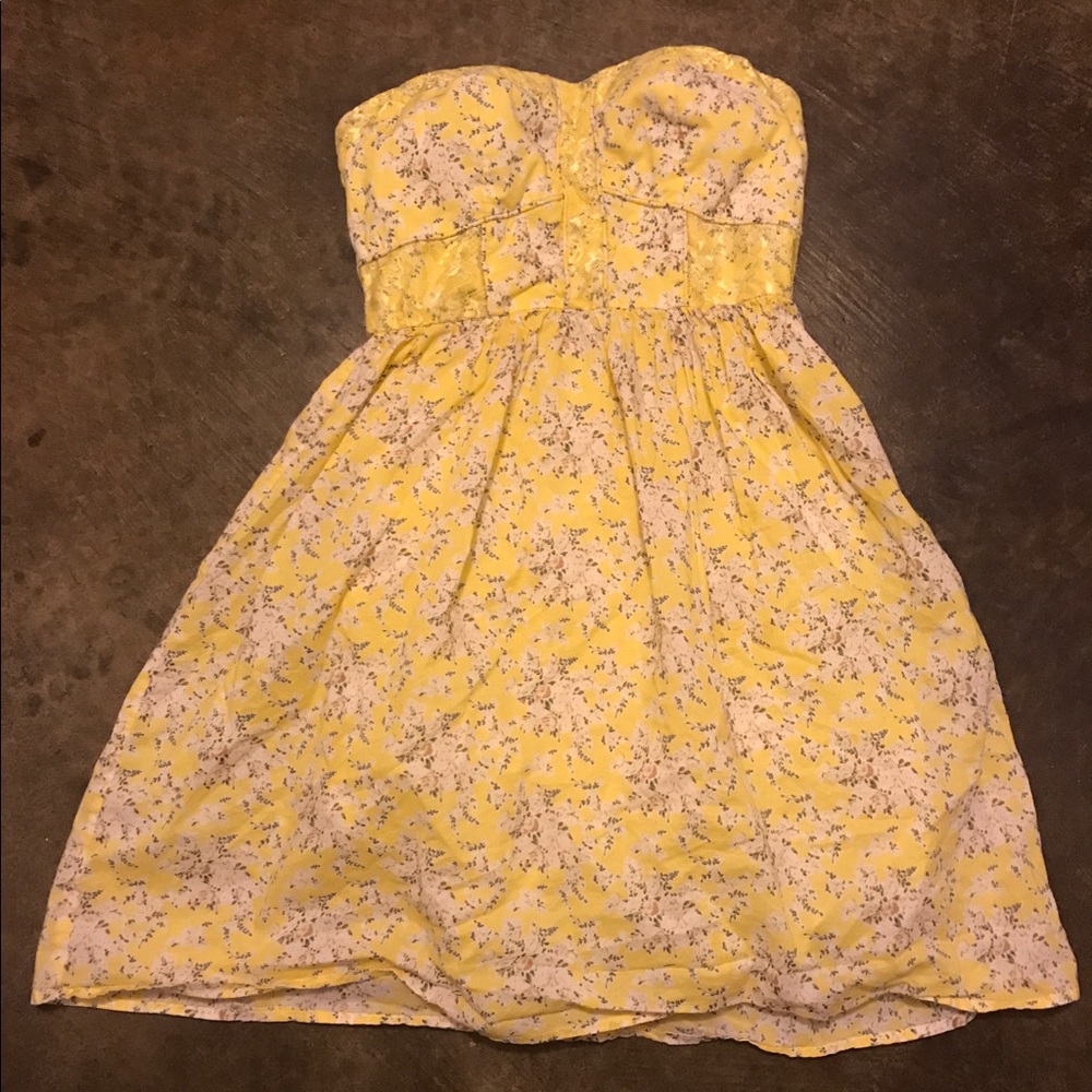 Strapless summer dress