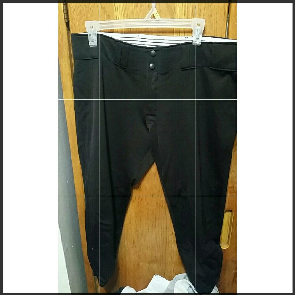 Black short eastbay softball pants XL
