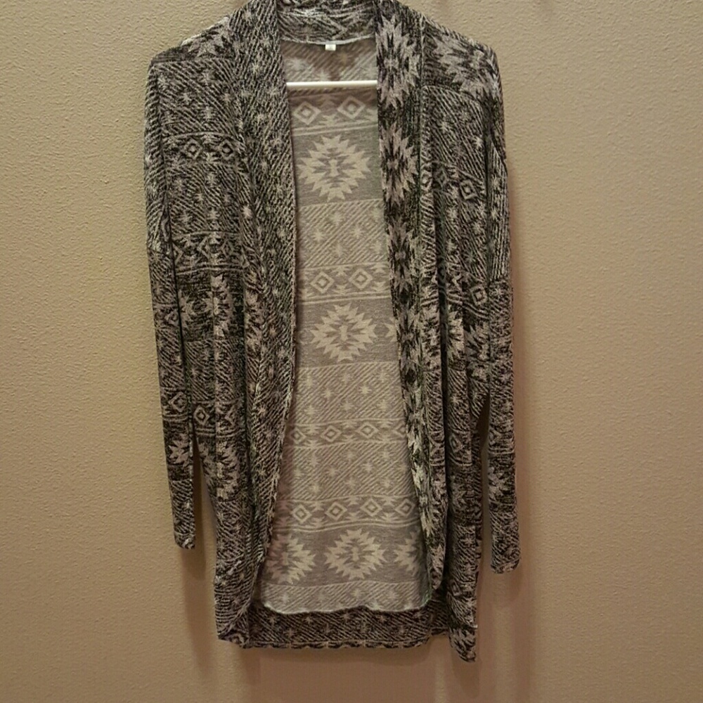 Tribal print cardigan