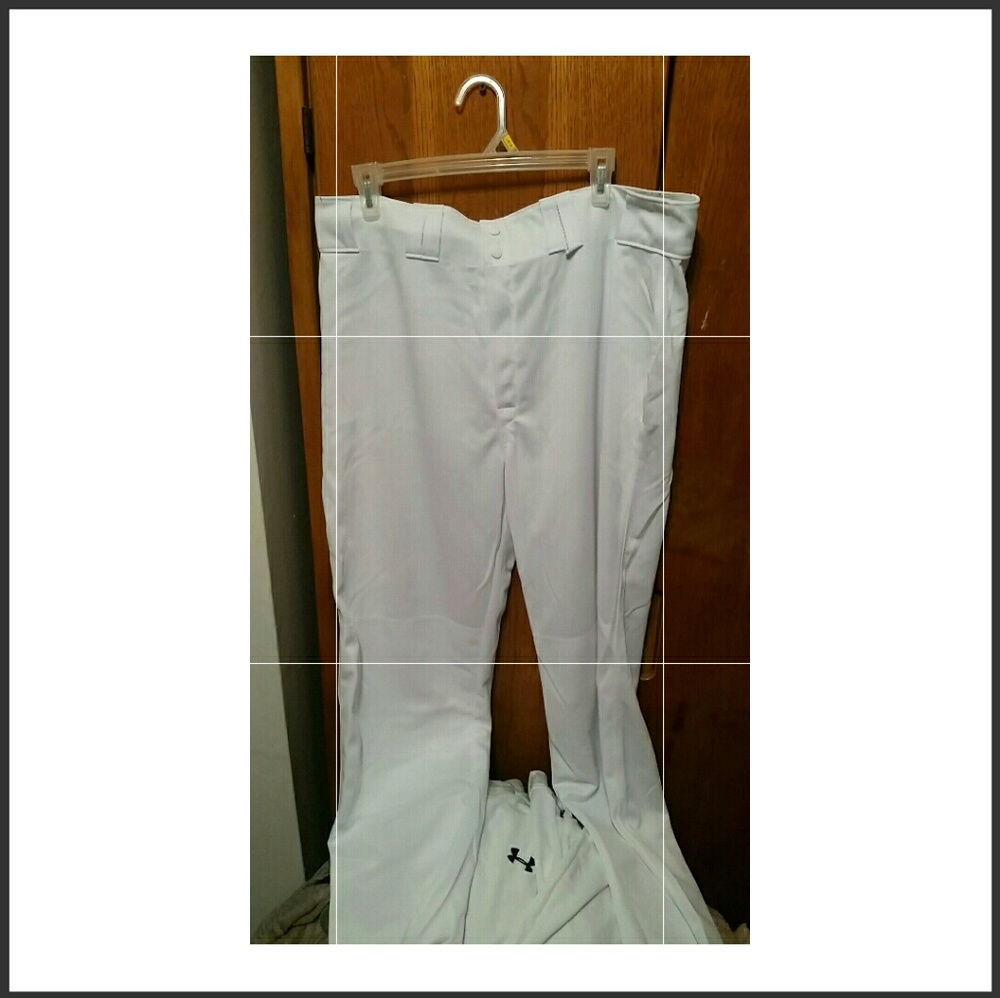 White long baseball pants