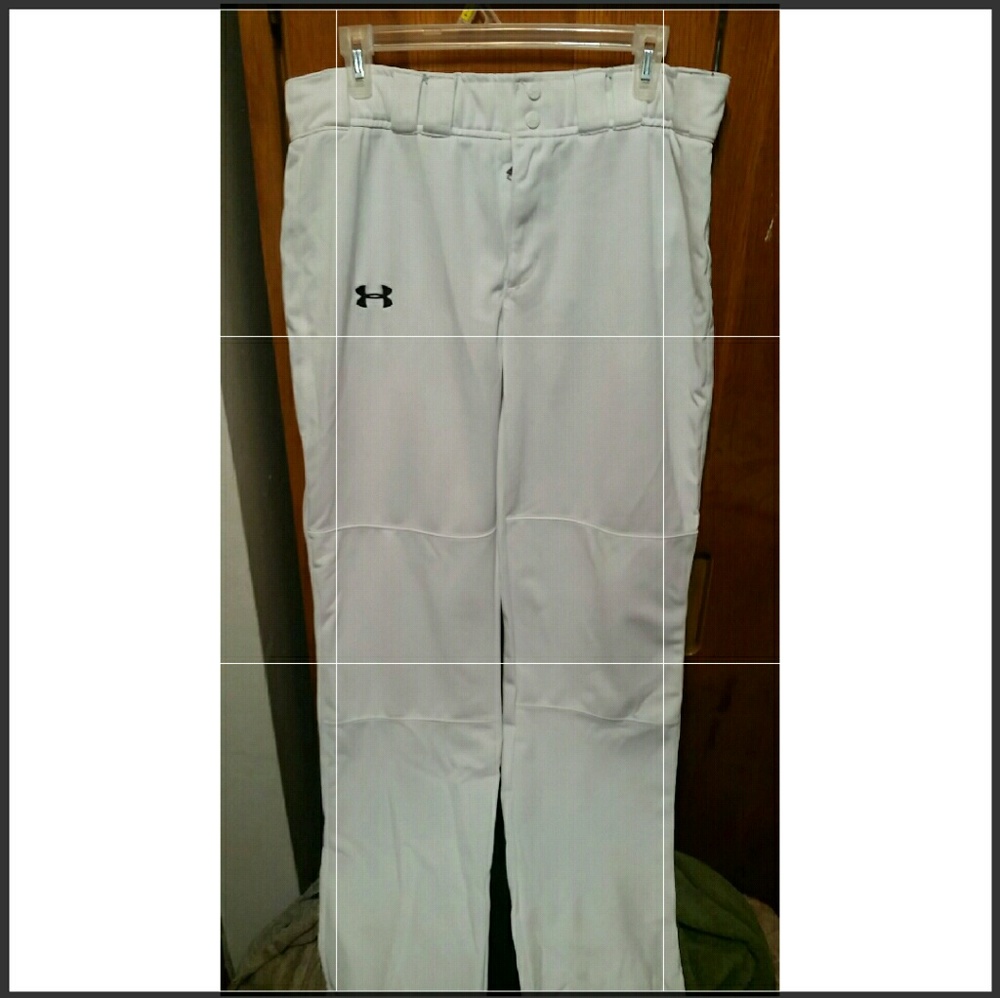 White under armour baseball pants