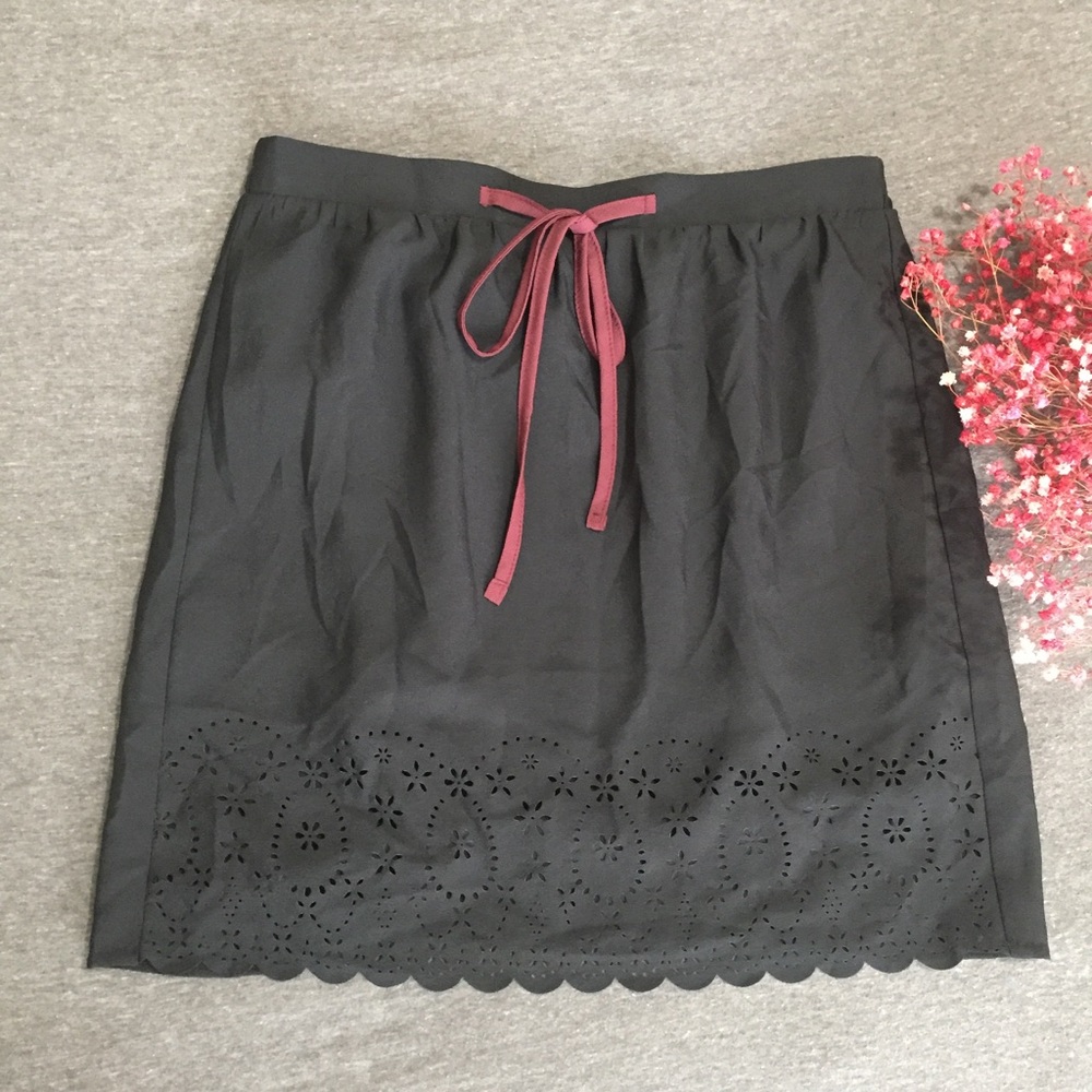 Naf Naf Lasercut Mini Skirt