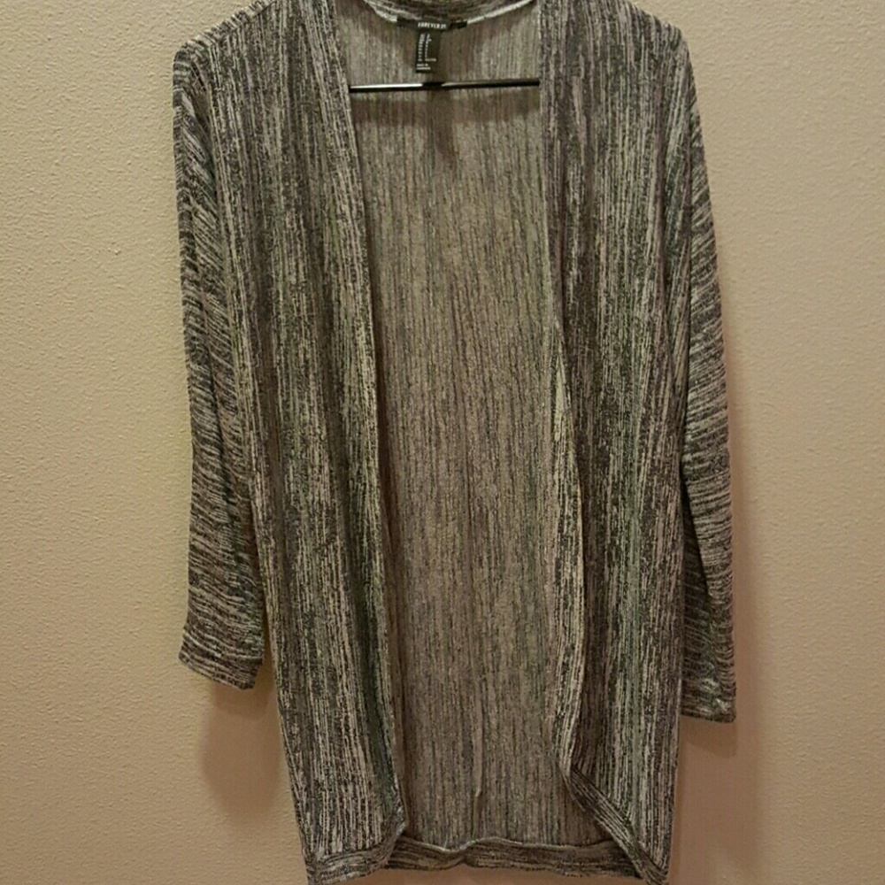 Black and white cardigan