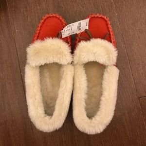 Orange j crew slippers