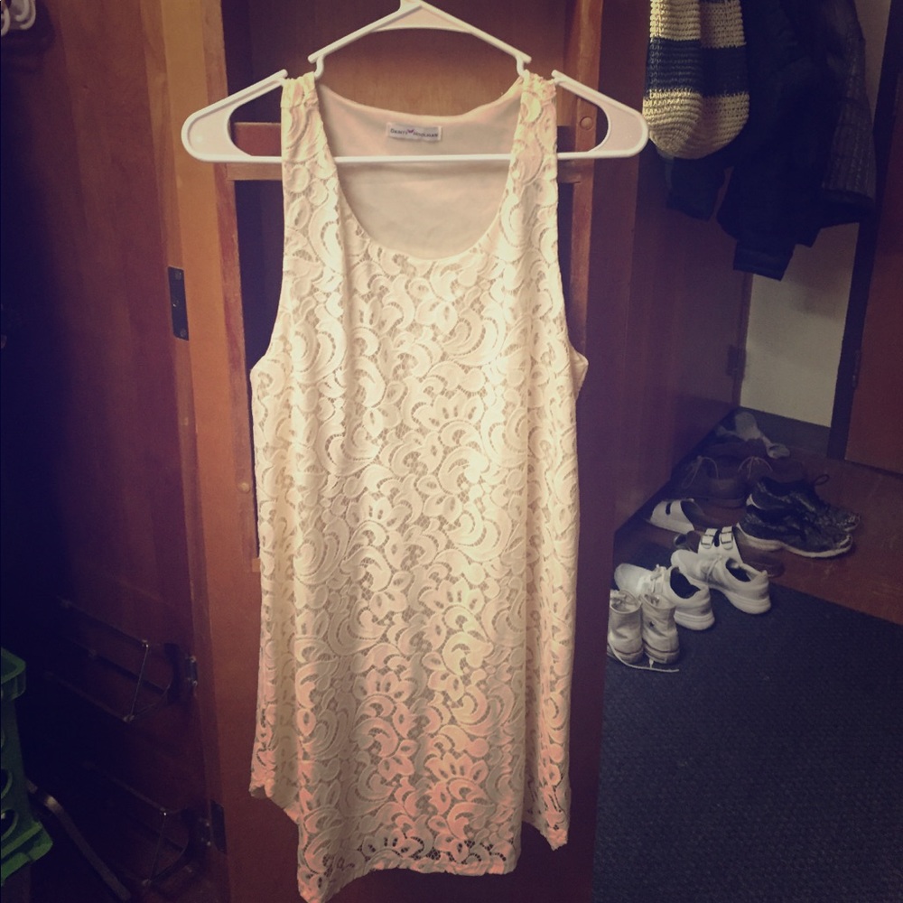 White Lace Shift Dress (Dainty Hooligan) NEW!