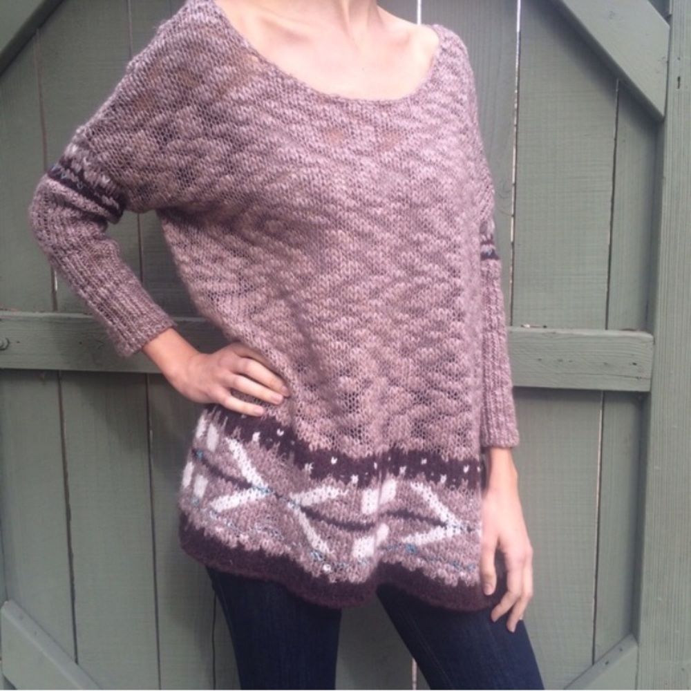 Free People oversized king sweater tunic.