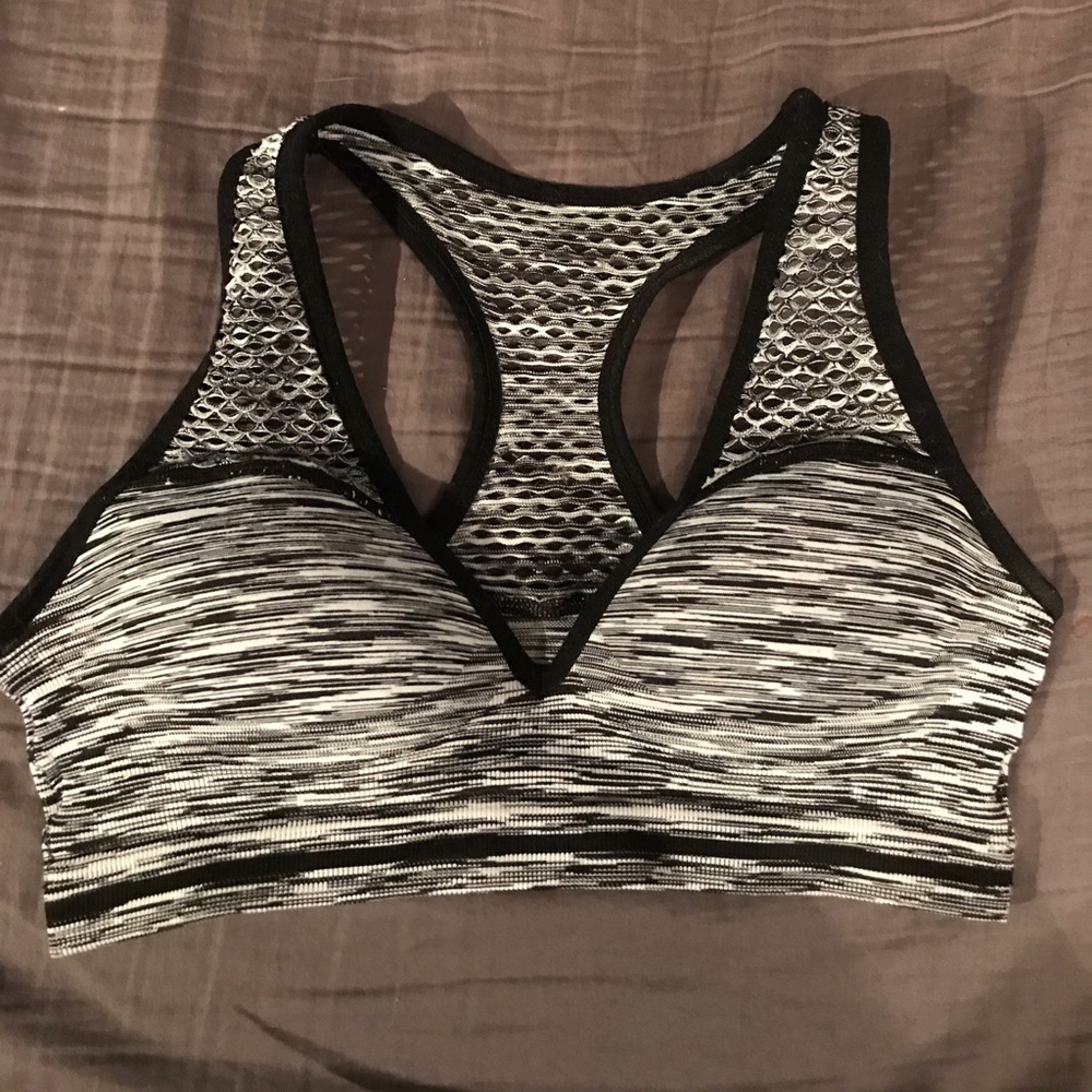PINK Push up sports bra with mesh detail