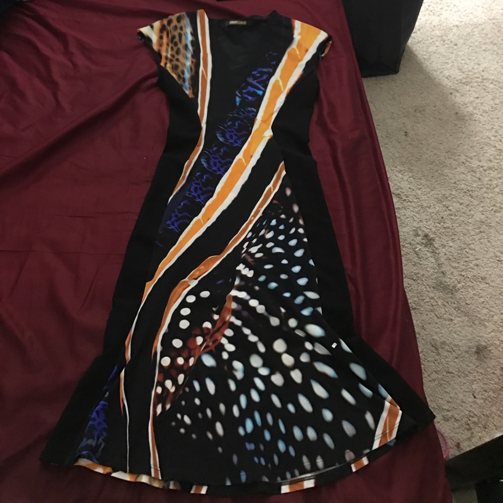 Roberto Cavalli ocean print dress