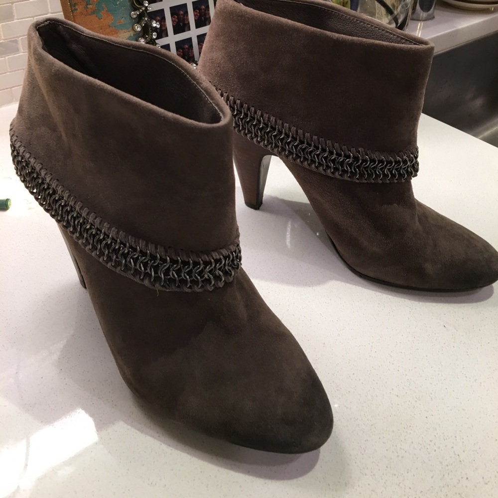 Ash suede ankle boot heels