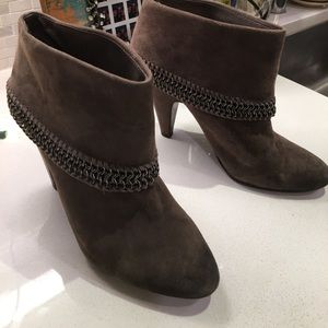 Ash suede ankle boot heels