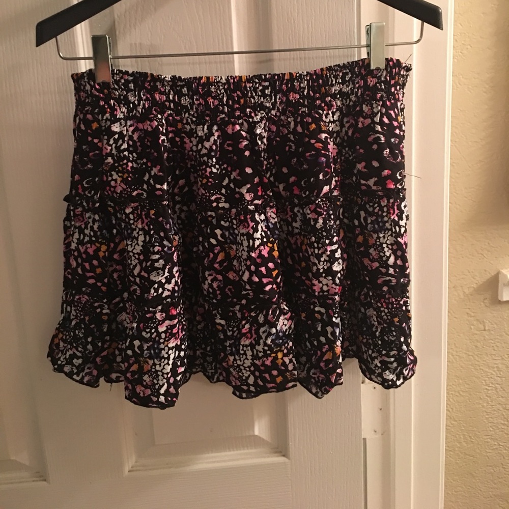 High low skirt floral