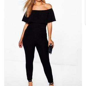 New off the shoulder ruffle jumpsuit