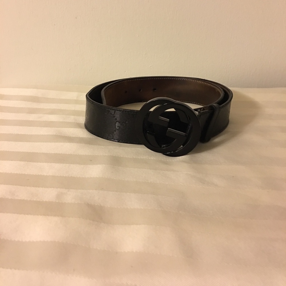 Authentic Gucci Black Belt