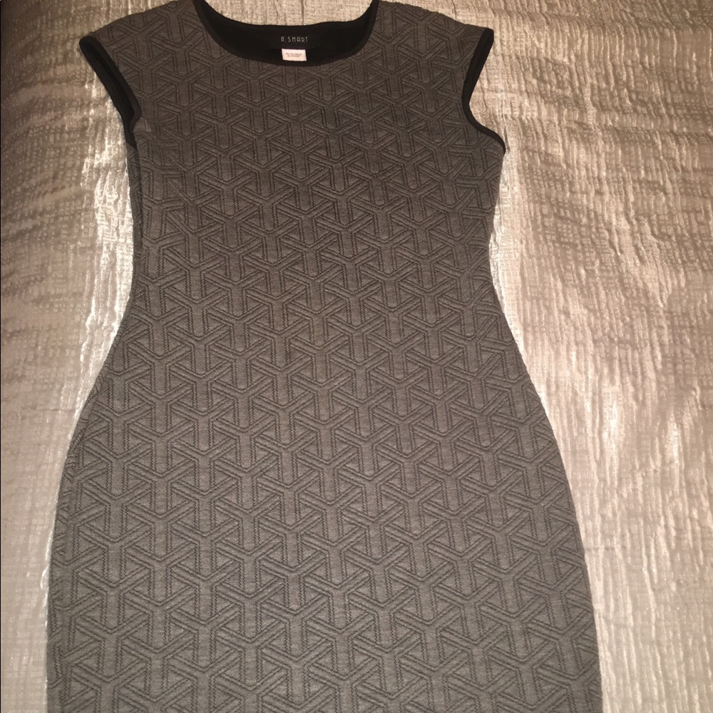 Grey Fitted Dress