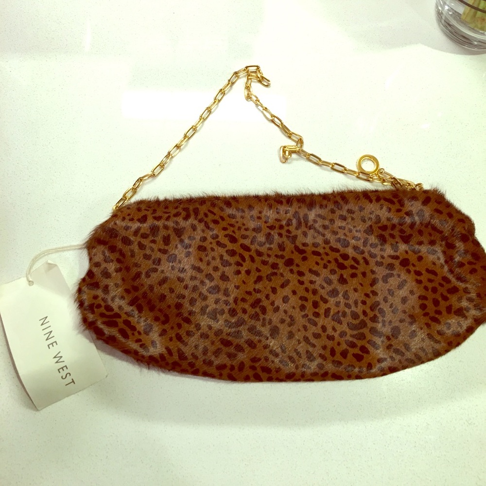 Nine West leopard purse