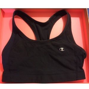 Double Dry Black Sports Bra