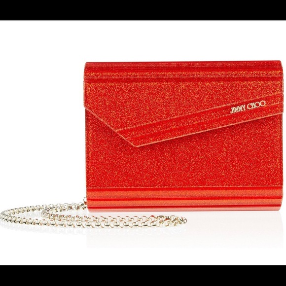 🆕 Jimmy Choo Candy Glitter Clutch - Picture 2 of 8