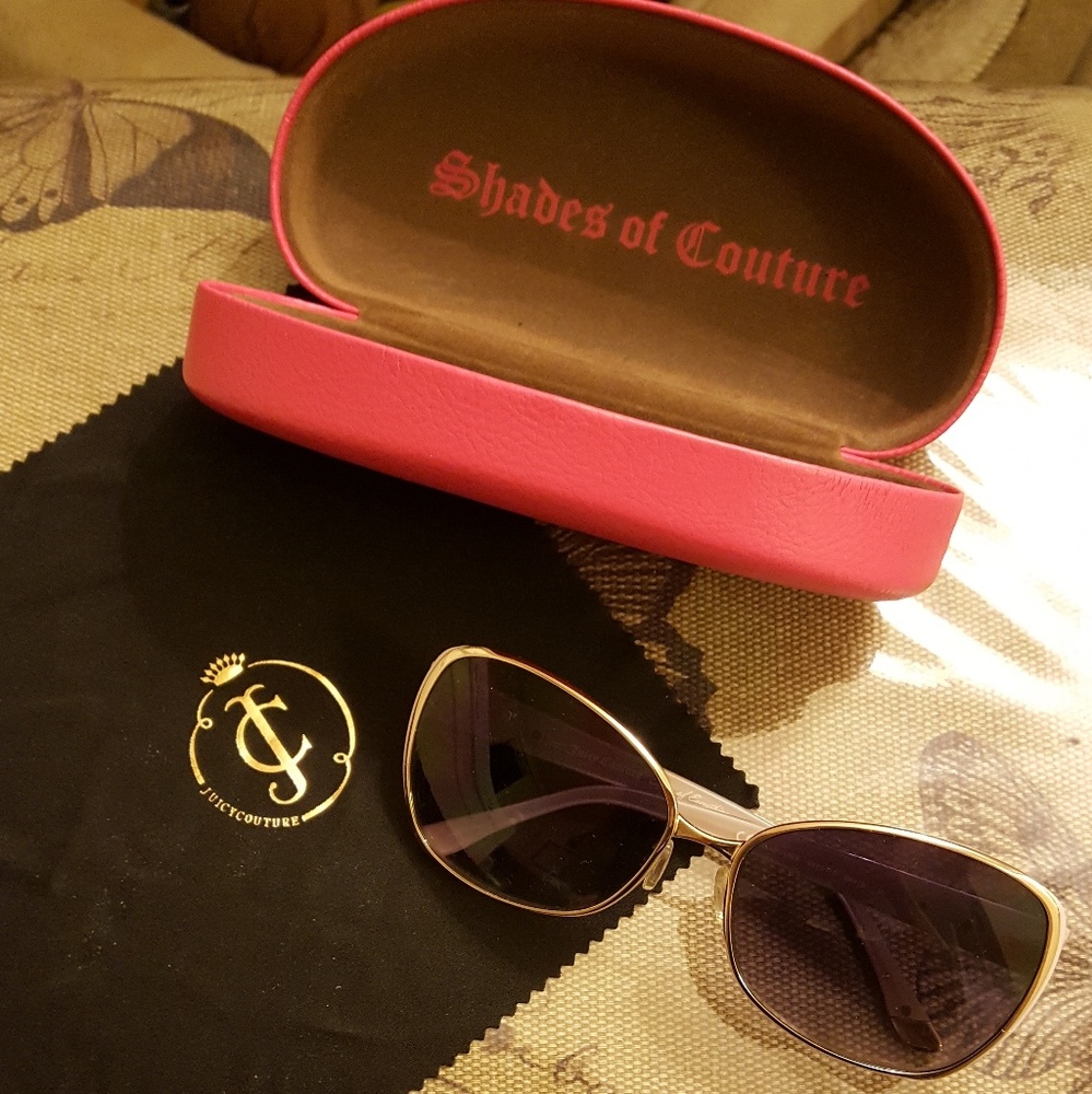NWT Juicy Couture "Glamour" sunglasses+case+cloth