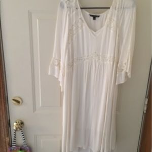 White Boho Lace Dress