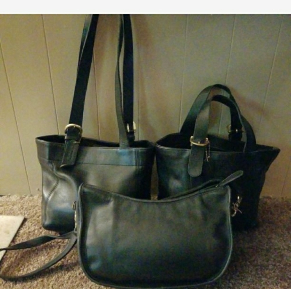 3 authentic vintage coach bags