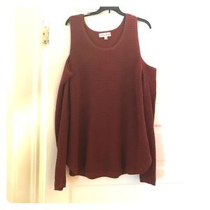Knox Rose Women's Cold Shoulder Sweater
