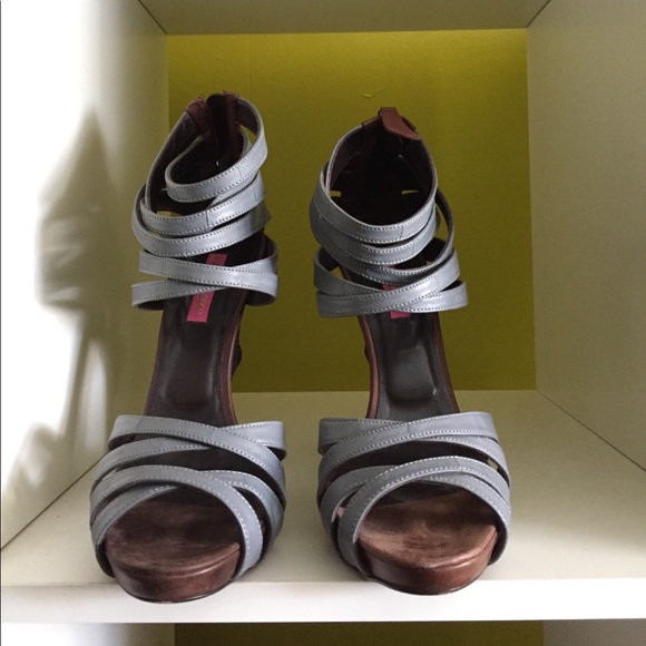 Emanuel ungaro eel skin tree branch shoes size 40 - Picture 4 of 4