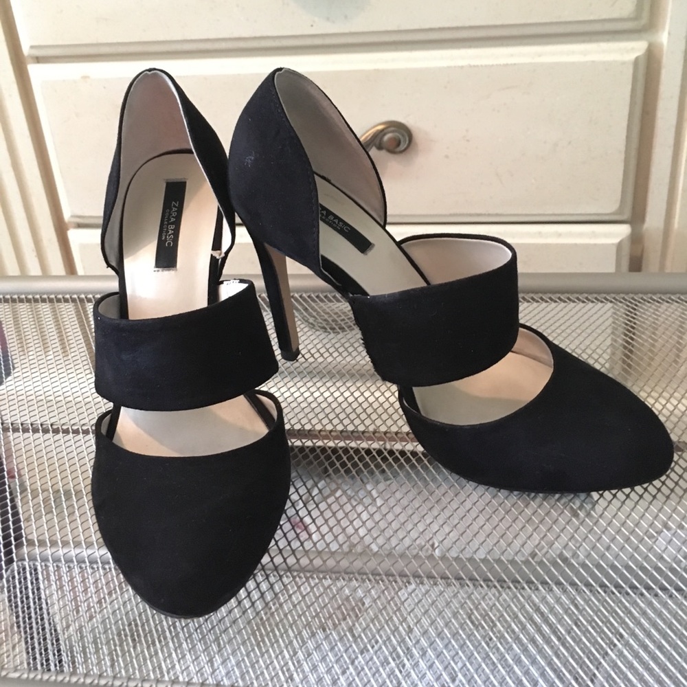 Zara Basic Collection Pumps, Suede SZ 38 Used