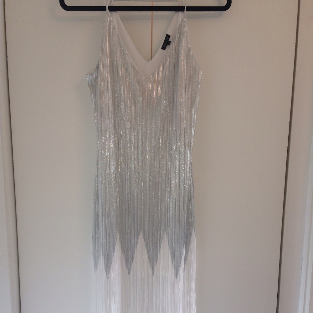 River Island silver tank dress UK 10 / US 8. NWOT