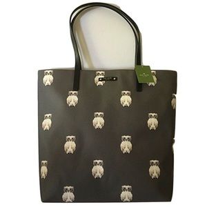 🎄One Day Sale!!🌹Kate Spade Owl Tote -Rare Find!!