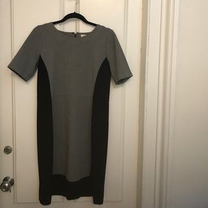 J.crew Black and Grey dress