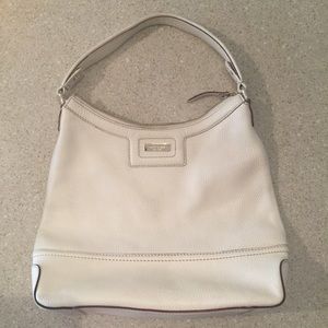Kate Spade ♠️ white leather over the shoulder bag