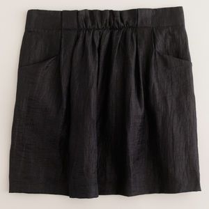 NEW J. Crew Black Linen Charter Skirt (0)