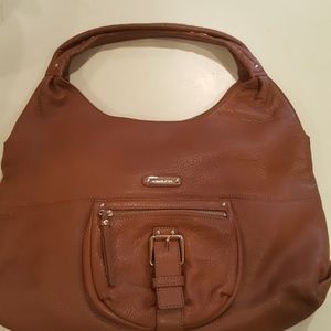 Michael kors brown leather bag , barely worn