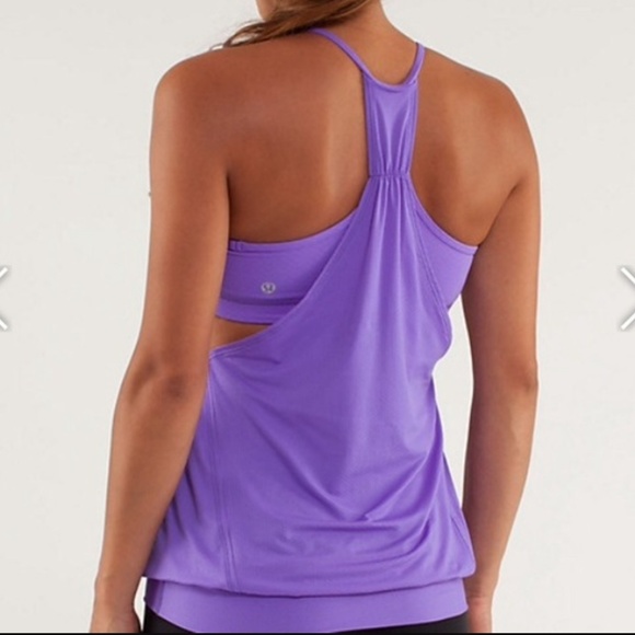 Like new Lululemon No Limits tank built in bra - Picture 2 of 5