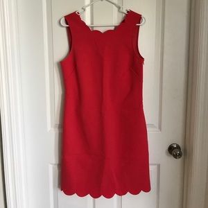 Scalloped Shift Dress