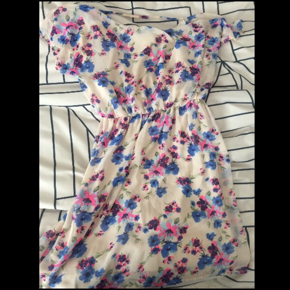 Nordstrom Lush Open Back Floral Dress