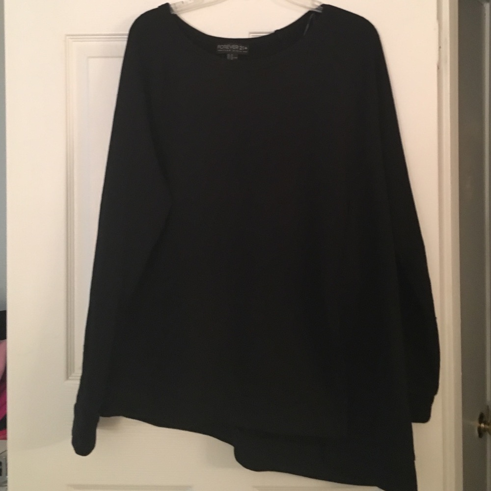 Forever 21 sweatshirt with asymmetrical hem