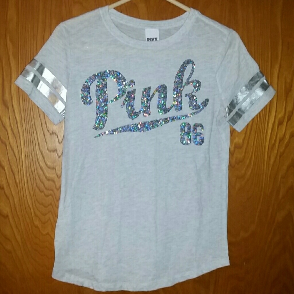 VS Pink sequin top