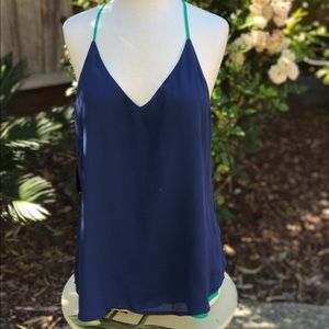 REVERSIBLE Tempted tank top, size large.  NWT