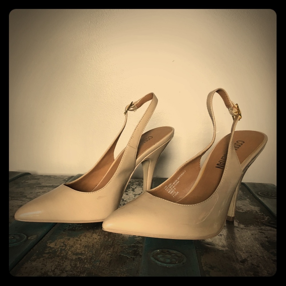 Women's sling back stilettos