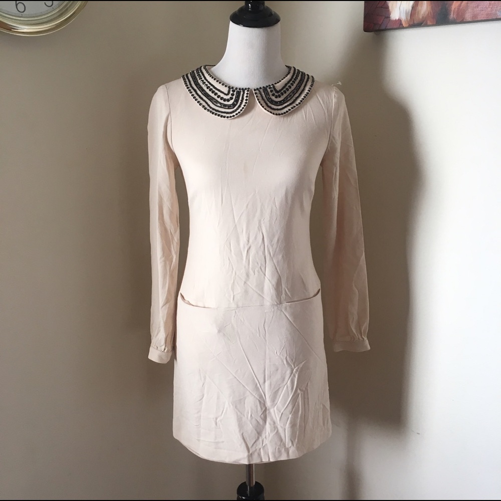 Trina Turk Baroness jewel collar Dress, size S/ 0.