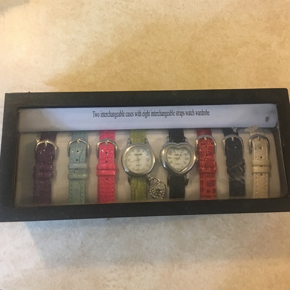 Two watches, multiple straps
