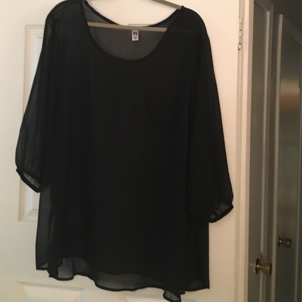 It's fashion sheer blouse