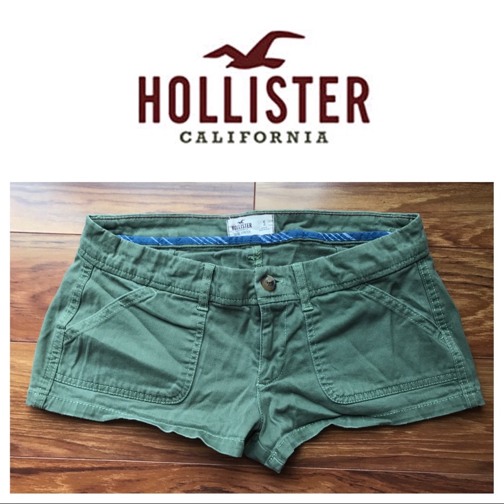Army green Hollister shorts